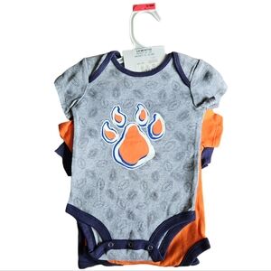 Sam Houston State 3 piece Onesie set. 3 to 6 months NWT